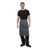 Anthracite Grey Server Apron in Polycotton 1000 x 700 mm - Whites Chefs Clothing - Fourniresto