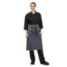 Tablier de Serveur Gris Anthracite en Polycoton 1000 x 700 mm - Whites Chefs Clothing - Fourniresto