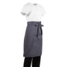 Tablier de Serveur Gris Anthracite en Polycoton 1000 x 700 mm - Whites Chefs Clothing - Fourniresto