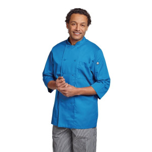 Veste De Cuisine Mixte Bleue - Taille S - Chef Works - Fourniresto