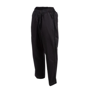 Unisex Black Baggy Kitchen Pants - Size S - Chef Works - Fourniresto