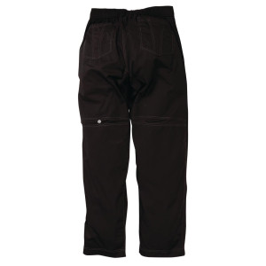 Pantalon De Cuisine Mixte Baggy Noir - Taille Xl - Chef Works - Fourniresto