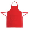 Bib Apron With Adjustable Neck Strap And Double Pocket Red 610 X 860 Mm - Chef Works - Fourniresto