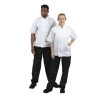 White Short Sleeve Boston Kitchen Jacket - Size L - Whites Chefs Clothing - Fourniresto