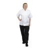 White Short Sleeve Boston Kitchen Jacket - Size L - Whites Chefs Clothing - Fourniresto