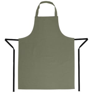 Tablier Bavette Olive en Polycoton 711 x 965 mm  - Whites Chefs Clothing - Fourniresto