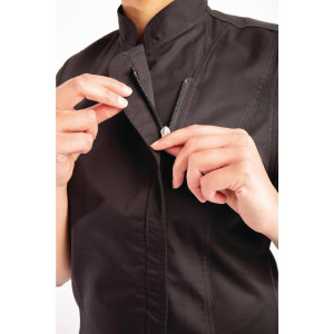 Black Zippered Kitchen Jacket for Women Springfield - Size XXL - Chef Works - Fourniresto