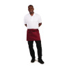 Tablier de Serveur Court Bordeaux en Polycoton 373 x 750 mm - Whites Chefs Clothing - Fourniresto