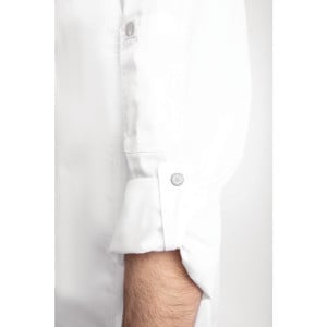 Veste de Cuisine Mixte à Fermeture Eclair Blanche Hartford - Taille L - Chef Works - Fourniresto