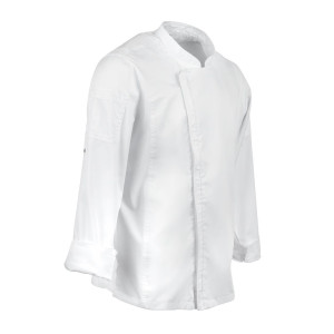 Veste de Cuisine Mixte à Fermeture Eclair Blanche Hartford - Taille XL - Chef Works - Fourniresto