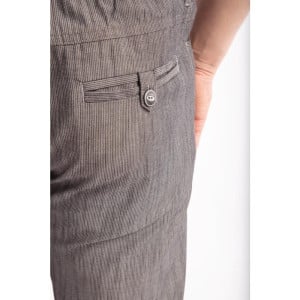 Pantalon de Cuisine Jogger à Fines Rayures Noires et Blanches - Taille XL - Chef Works - Fourniresto