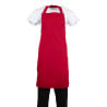 Red Polycotton Bib Apron - Whites Chefs Clothing - Fourniresto