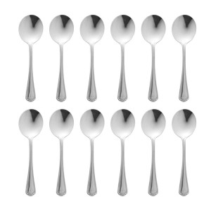 Cuillère À Soupe Ronde Jesmond En Inox - Lot De 12 - Olympia - Fourniresto