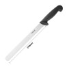 Serrated Black Carving Knife Blade 25.5 cm - Hygiplas - Fourniresto