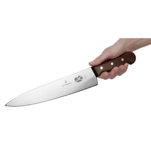 Couteau De Cuisinier À Manche En Bois Lame 25,5 Cm - Victorinox - Fourniresto