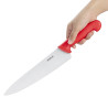 Couteau De Cuisinier Rouge Lame 25,5 Cm - Hygiplas - Fourniresto