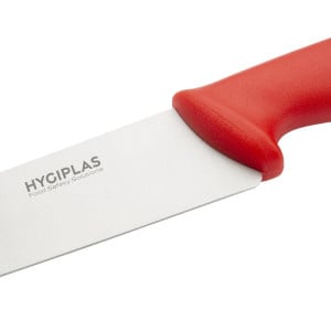 Couteau De Cuisinier Rouge Lame 21,5 Cm - Hygiplas - Fourniresto