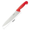 Chef's Knife Red Blade 21.5 cm - Hygiplas - Fourniresto