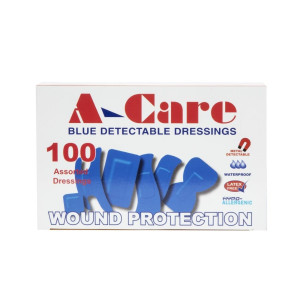 Assorted Blue Bandages - Pack of 100 - FourniResto - Fourniresto