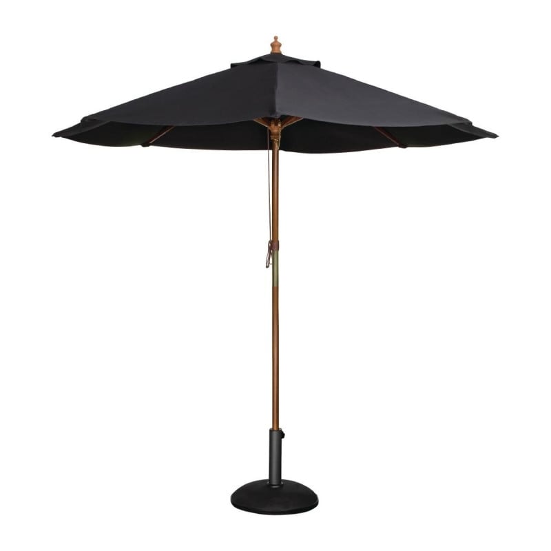 Parasol Noir Rond Ø 3 M - Bolero - Fourniresto