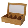 Tea Box in Hevea Wood 335 x 200 mm - Olympia - Fourniresto