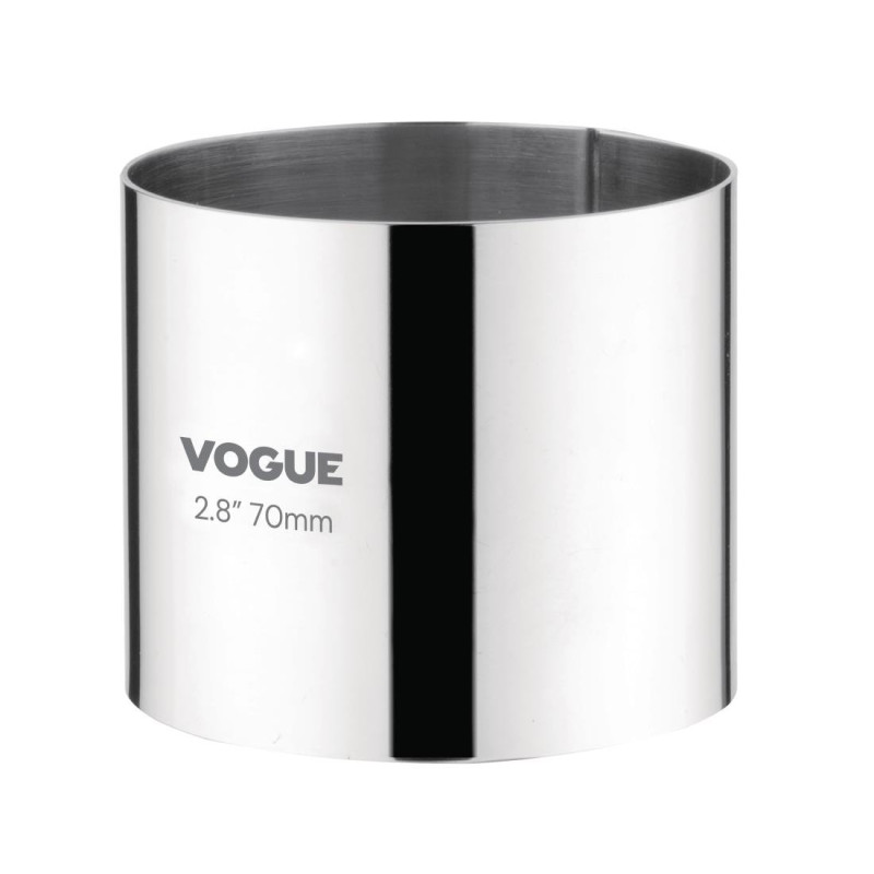 Kruhový plechový kruh Ø 70 mm V 60 mm - Vogue - Fourniresto