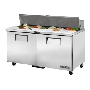 Comptoir de Préparation en Inox 2 Portes 439 L - TRUE - Fourniresto