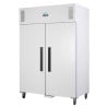 White 2/1 Double Door 1200 L Positive Refrigerated Cabinet - Polar - Fourniresto