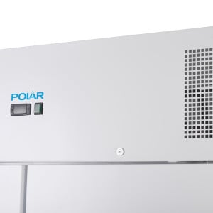 White 2/1 Double Door 1200 L Positive Refrigerated Cabinet - Polar - Fourniresto