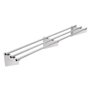 Wall-mounted Tubular Stainless Steel Shelf 1500 mm - Vogue - Fourniresto