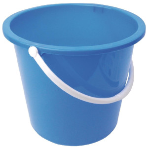 Seau Rond En Plastique Bleu 10 L - Jantex - Fourniresto