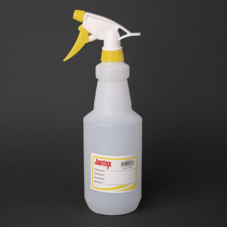 Yellow Color Coded Spray Bottle 750 ml - Jantex - Fourniresto