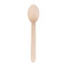 Biodegradable Wooden Dessert Spoon 166mm - Pack of 100 - Fiesta Green - Fourniresto