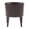 Fauteuil en Simili Cuir Marron Foncé  - Bolero - Fourniresto