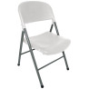 Folding Chairs White And Grey - Set Of 2 - Bolero - Fourniresto