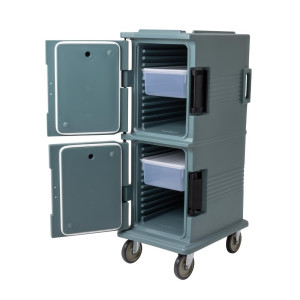 Vozík Ultra modrej bridlice z polypropylénu 114 L - Cambro - Fourniresto