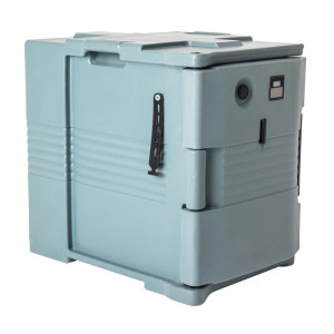 Conteneur Alimentaire Isotherme Chauffant Bleu Ardoise 52 L - Cambro - Fourniresto