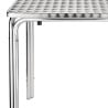 Square Stackable Stainless Steel Table 600 X 600 mm - Bolero - Fourniresto