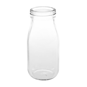 Mini Glass Milk Bottle 200 ml - Pack of 12 - Olympia - Fourniresto