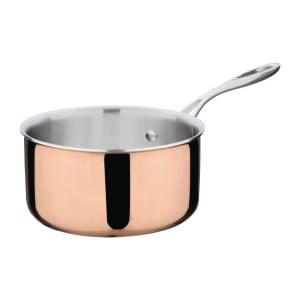 Copper 3 Layer Induction Casserole Ø 180 mm - Vogue - Fourniresto