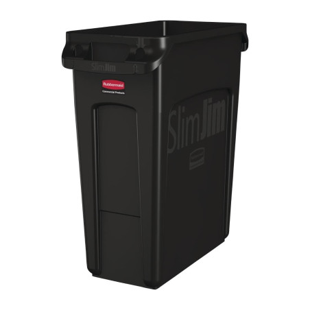 Zberný zberač s čiernymi ventilačnými potrubiami 60 L - Rubbermaid - Fourniresto