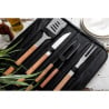 Stainless Steel and Wood Barbecue Kit 4 Utensils - DEGLON - Fourniresto