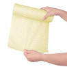 Yellow Non-Woven Cloth Roll of 100 - Jantex - Fourniresto