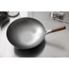 Wok s polkruhovým dnom z ocele Londonwok Ø 38 cm - FourniResto - Fourniresto