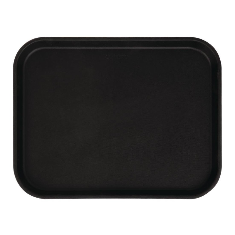 Rectangular Non-Slip Fiberglass Camtread Tray Black 45.7 cm - Cambro - Fourniresto