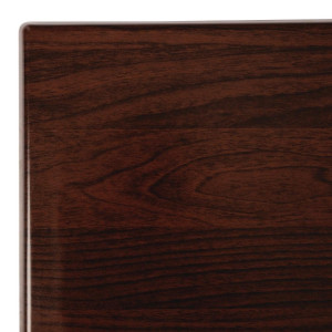 Rectangular pre-drilled dark brown Table Top - Bolero - Fourniresto