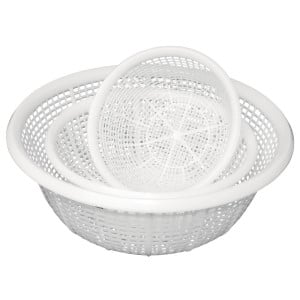 Rectangular White Strainer 357 x 270mm - Vogue - Fourniresto