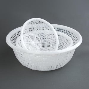 Rectangular White Strainer 357 x 270mm - Vogue - Fourniresto