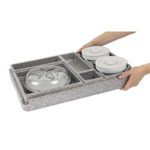 Podnos Tablotherm EPP s riadom - Cambro - Fourniresto