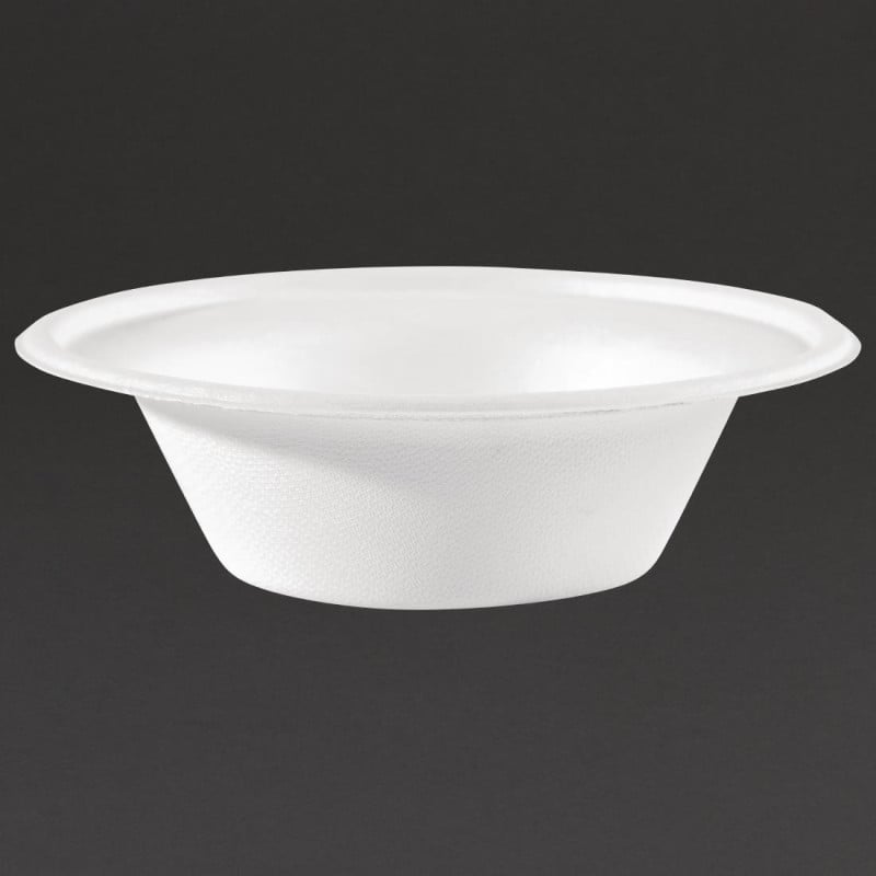 Compostable Bagasse Bowls 151mm - Pack of 50 - Fiesta Green - Fourniresto